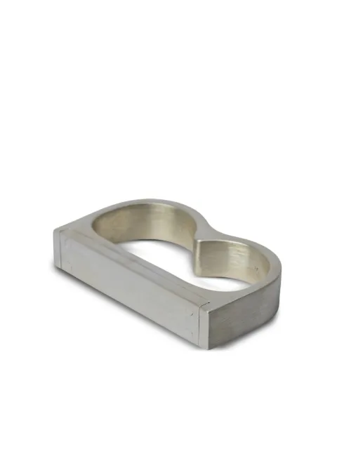Parts of Four Plate Double ring Silver 7143MA