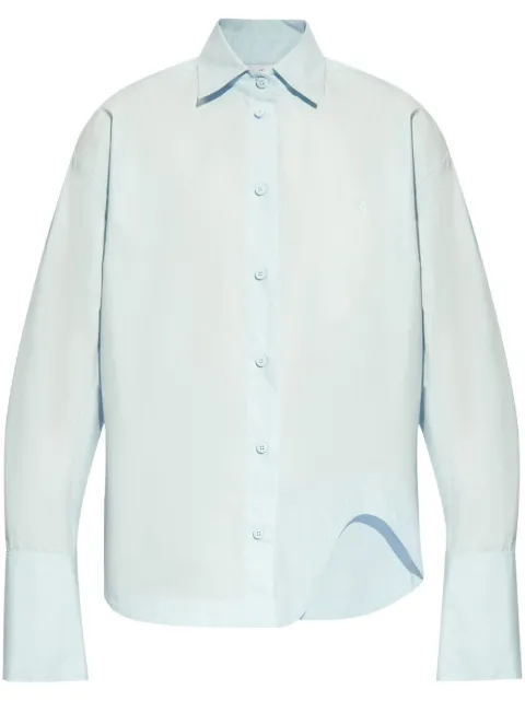 The Attico Eliza cotton shirt Blue 247WCH14C052