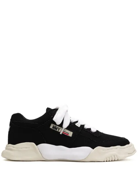 Maison MIHARA YASUHIRO Parker canvas logo-embroidered sneakers Black A13FW740