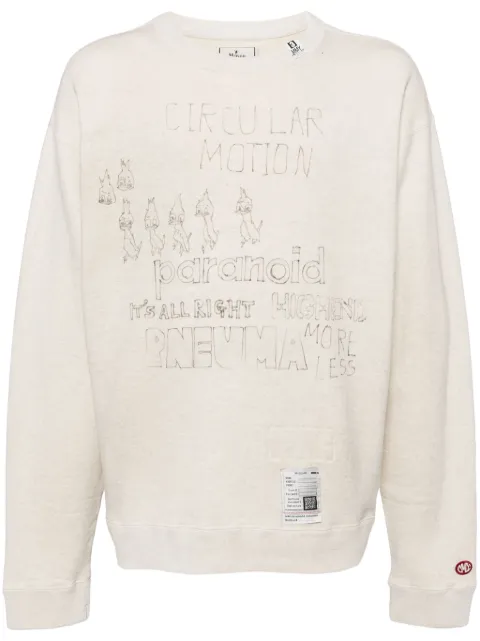 Maison MIHARA YASUHIRO printed sweatshirt Neutrals J13PO723