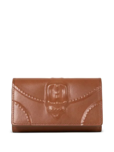 Maison MIHARA YASUHIRO embossed-leather key case Brown A13AC606