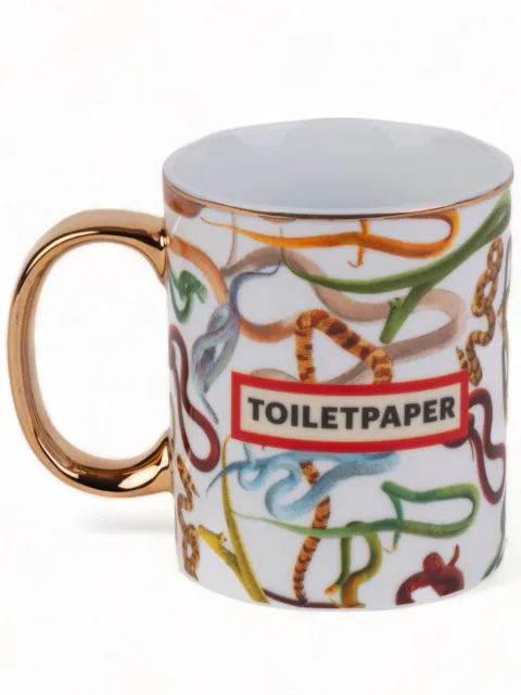 Seletti x Toiletpaper Snakes porcelain mug White 17221