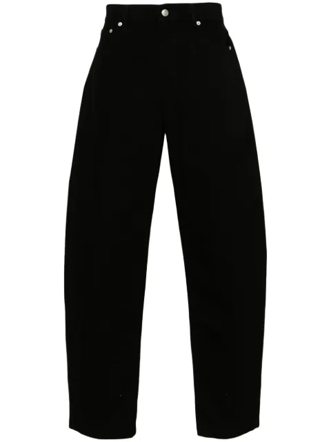 Alexander McQueen mid-rise barrel jeans Black 787451QYAAC