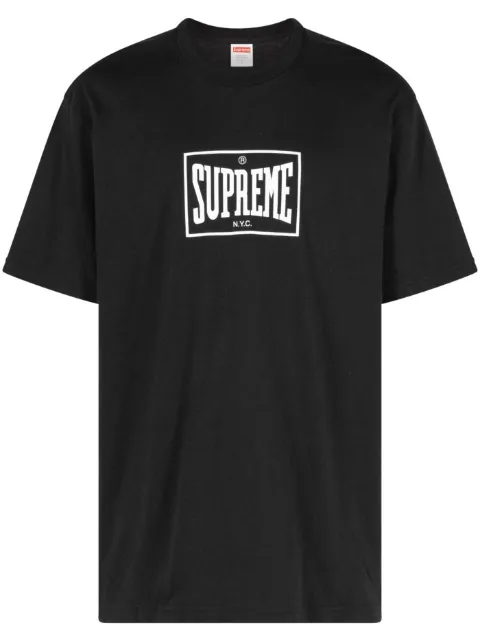 Supreme Warm Up cotton T-shirt Black SU358