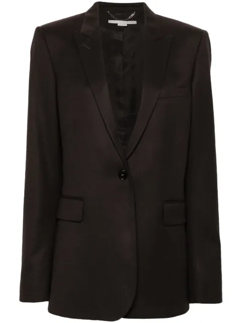 Stella McCartney single-breasted wool blazer Brown 6501173CU703