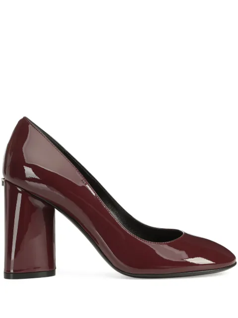 Sergio Rossi 80mm Pilier pumps Red B09560MVIV01110