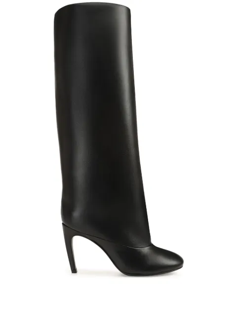 Sergio Rossi 90mm leather boots Black B09610MNAN07310