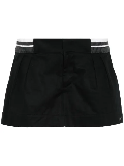 Nike Swoosh twill mini skirt Black FN2237