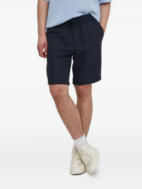 SAMSOE SAMSOE elastic-waist chino shorts Blue M21200050