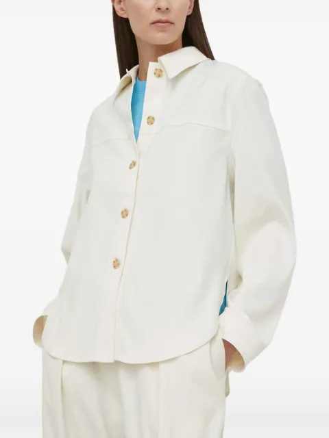 SAMSOE SAMSOE buttoned long-sleeve shirt Neutrals F23300164