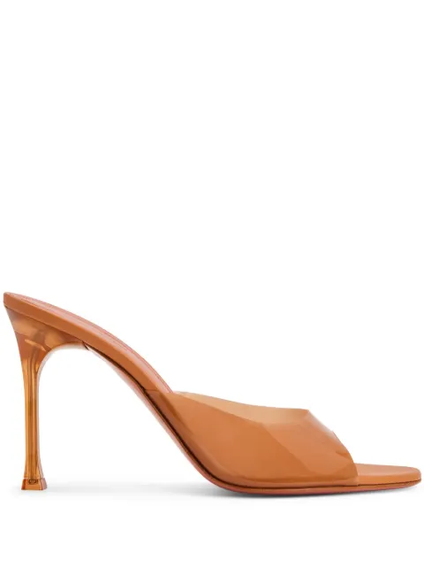 Amina Muaddi Alexa sandals Orange ALEXAGLASSSLIPPER95