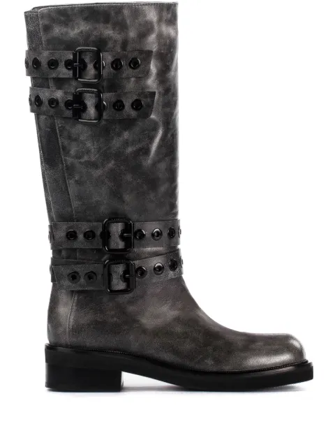 Le Silla 50mm Harley boots Black 1848C040MGPPGRU