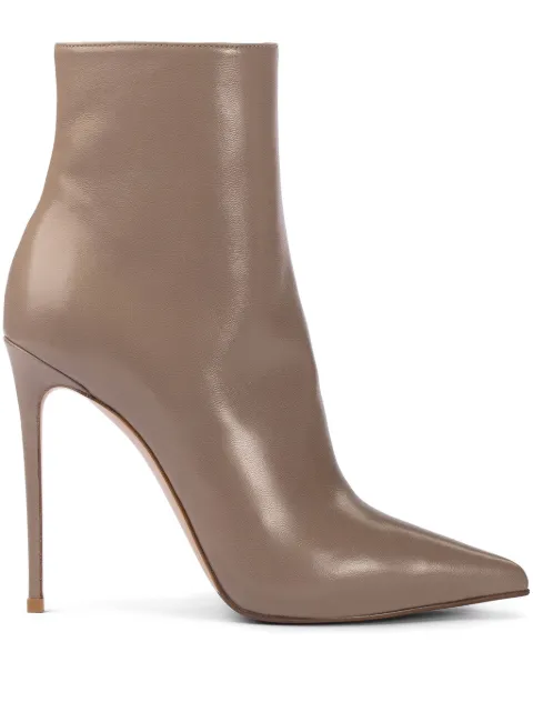 Le Silla Eva 120mm leather ankle boots Brown 2039A100R1PPNEM