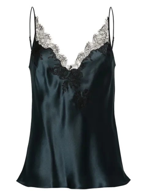 Carine Gilson V-neck silk camisole Blue EL0858PSW24