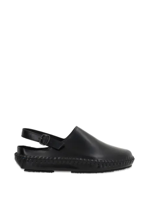 10 CORSO COMO x Hereu stitch-detailing leather mules Black ECARGWFS24