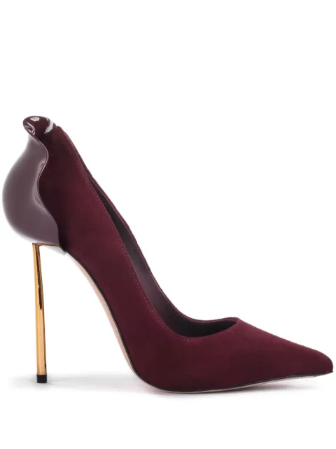 Le Silla Petalo 120mm leather pumps Red 3101M100G3PPVEL