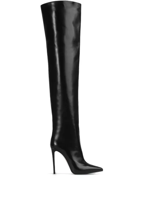 Le Silla Eva 120mm thigh-high leather boots Black 2233C100RCPPGLO