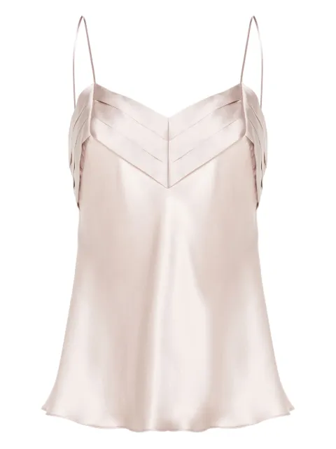 Carine Gilson pleated silk camisole Pink PL0812SW24