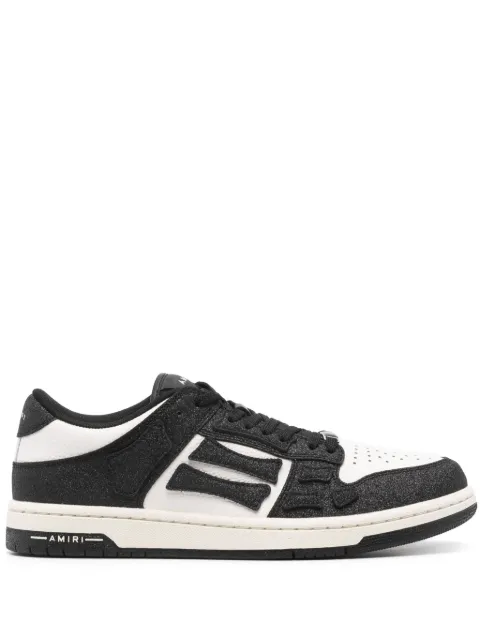 AMIRI Shimmer Skel leather sneakers Black AWFOSR1037