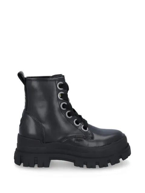 Buffalo eyelet combat boots Black 1622049
