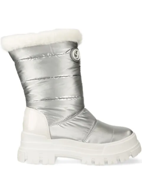 Buffalo quilted boots Silver 1622331