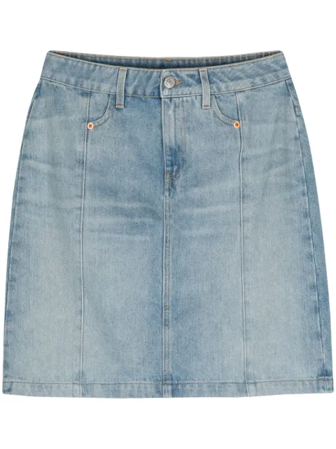 Martine Rose Narrow denim miniskirt Blue MRSS24238