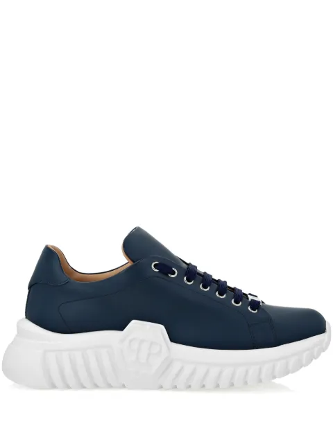 Philipp Plein Supersonic leather sneakers Blue AABSUSC0381PLE075N
