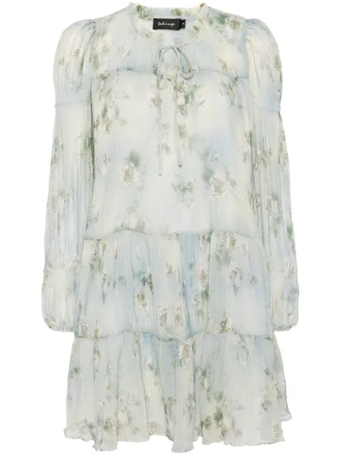 tout a coup plissé foral-print dress Blue S156AU4