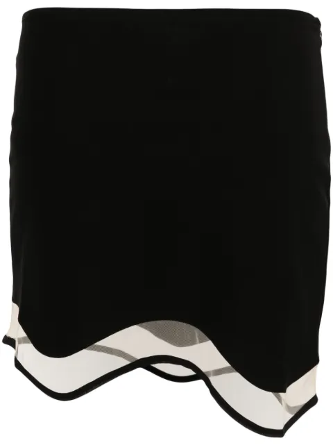 Nensi Dojaka Heartbeat mini skirt Black NDSS24SKT039
