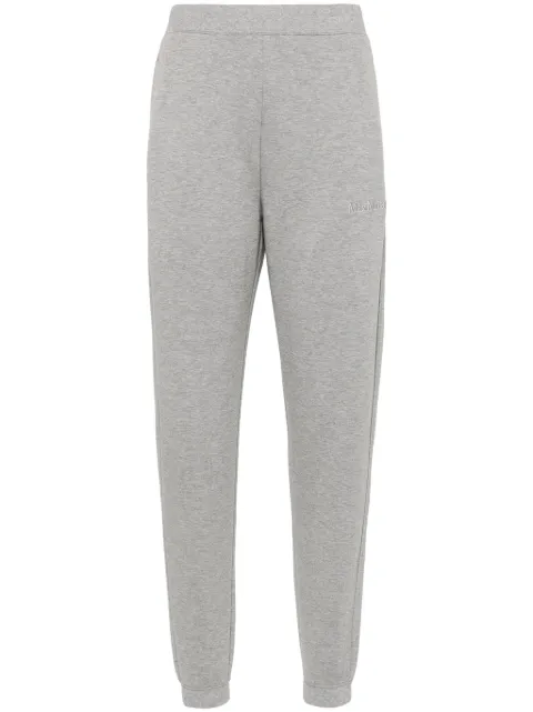 'S Max Mara logo-embroidered mélange track pants Grey 2429786011600