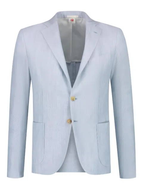 Borrelli herringbone blazer Blue G17601