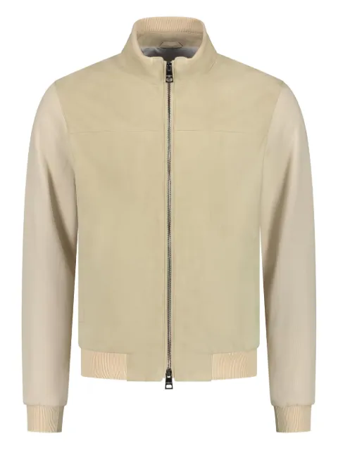 Borrelli suede bomber jacket Neutrals OT6018CCK6033