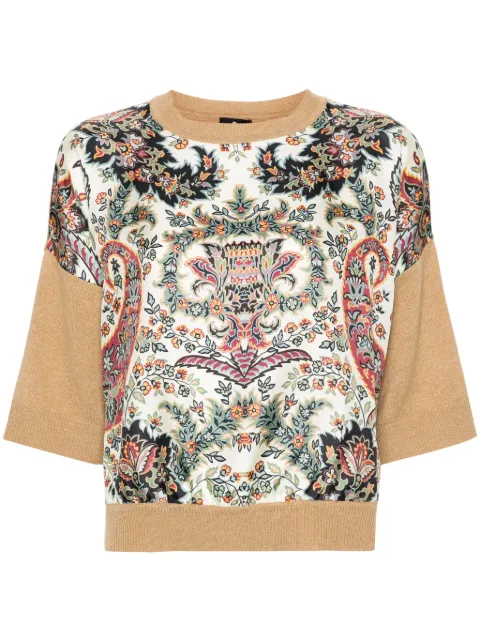 ETRO floral-print jumper Neutrals WRKE0060AV386
