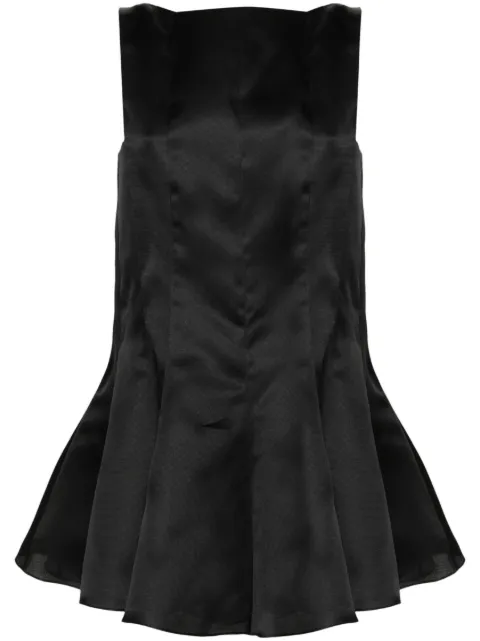 KHAITE The Mags silk short dress Black 5435386200