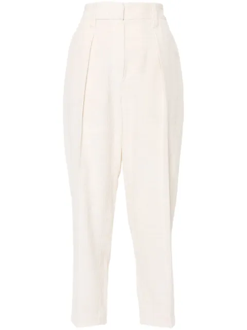 Brunello Cucinelli pressed-crease corduroy trousers Neutrals MP576P8562