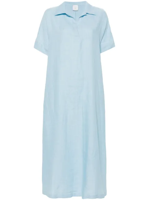 Eleventy linen shift maxi dress Blue I80ABII10TES0I139