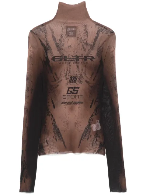 Jean Paul Gaultier x Shayne Oliver The GS Sport top Brown 2427UTO188T550
