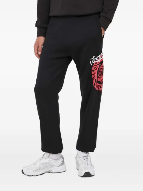 Just Cavalli graphic tiger track pants Black 75OAAG02CF302