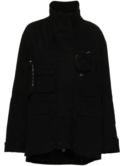 MM6 Maison Margiela cargo-pocket denim jacket Black S52AM0301S30460