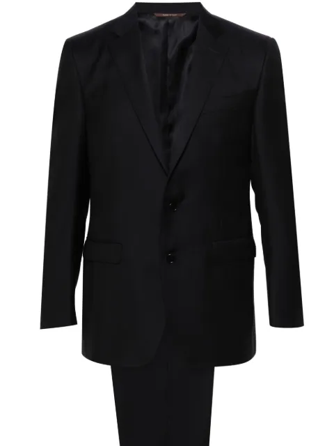 Canali single-breasted wool suit Blue 1922093AS10315