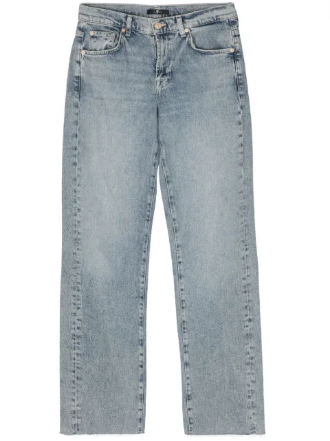 7 For All Mankind Tess high-rise straight-leg jeans Blue JSSTC100SD