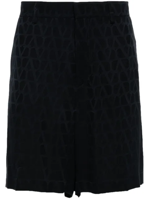 Valentino Garavani Toile Iconographe jacquard chino shorts Blue VRDD109V1