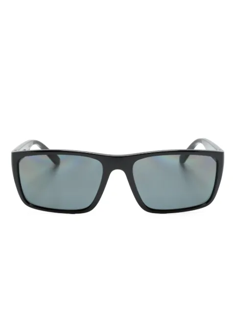 SCUDERIA FERRARI logo-plaque rectangle-frame sunglasses Black FZ6003U