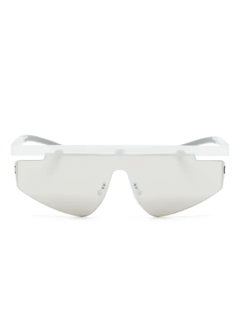 SCUDERIA FERRARI wraparound-frame sunglasses Silver 0FZ6001
