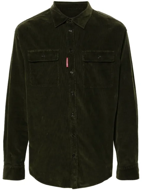 DSQUARED2 corduroy cotton shirt Green S74DM0874S54097