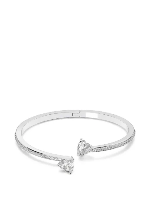 Swarovski Mesmera heart-motif crystal-embellished bangle Silver 5535354