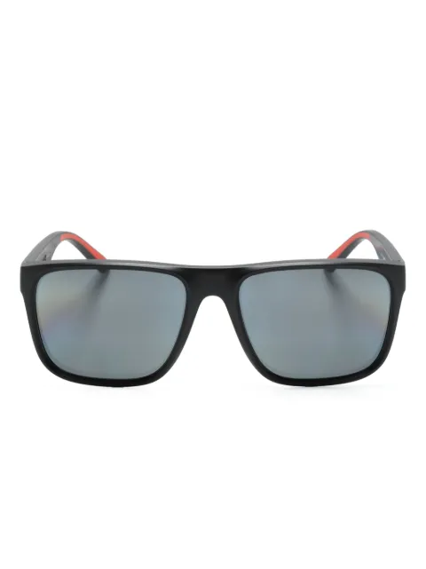 SCUDERIA FERRARI logo-plaque oversize-frame sunglasses Black FZ6002U