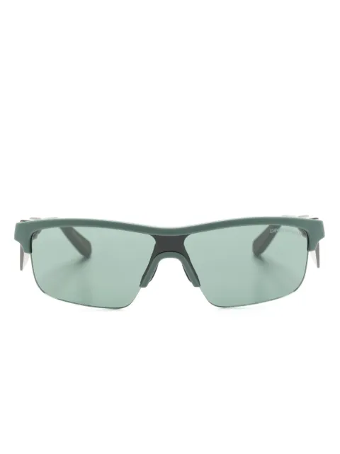 Emporio Armani shield-frame sunglasses Green 0EA4218