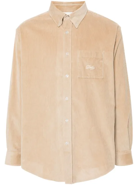 Drôle De Monsieur La Chemise Corduroy shirt Neutrals PERMSH172CO156
