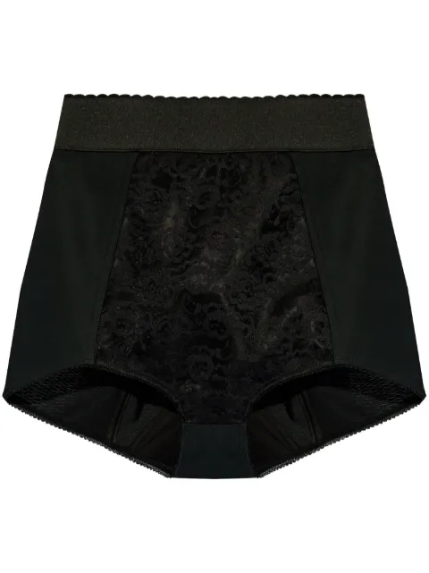 Dolce & Gabbana panelled floral-lace shorts Black FTAG1TGDCLQ